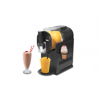 Unold 48965 Sofia macchina 2-in-1 per slush e gelato soft, 1,5L, 150W, 5 programmi, nero