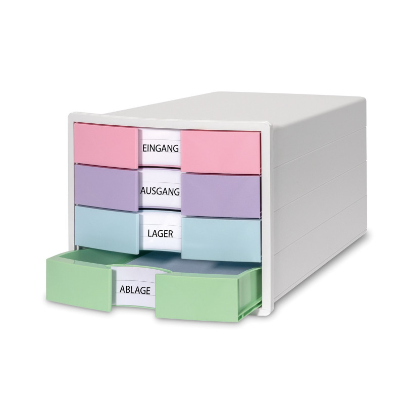 HAN IMPULS Cassettiera DIN A4 4 cassetti multicolore 1012-129D