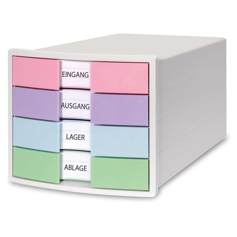 HAN IMPULS Cassettiera DIN A4 4 cassetti multicolore 1012-129D