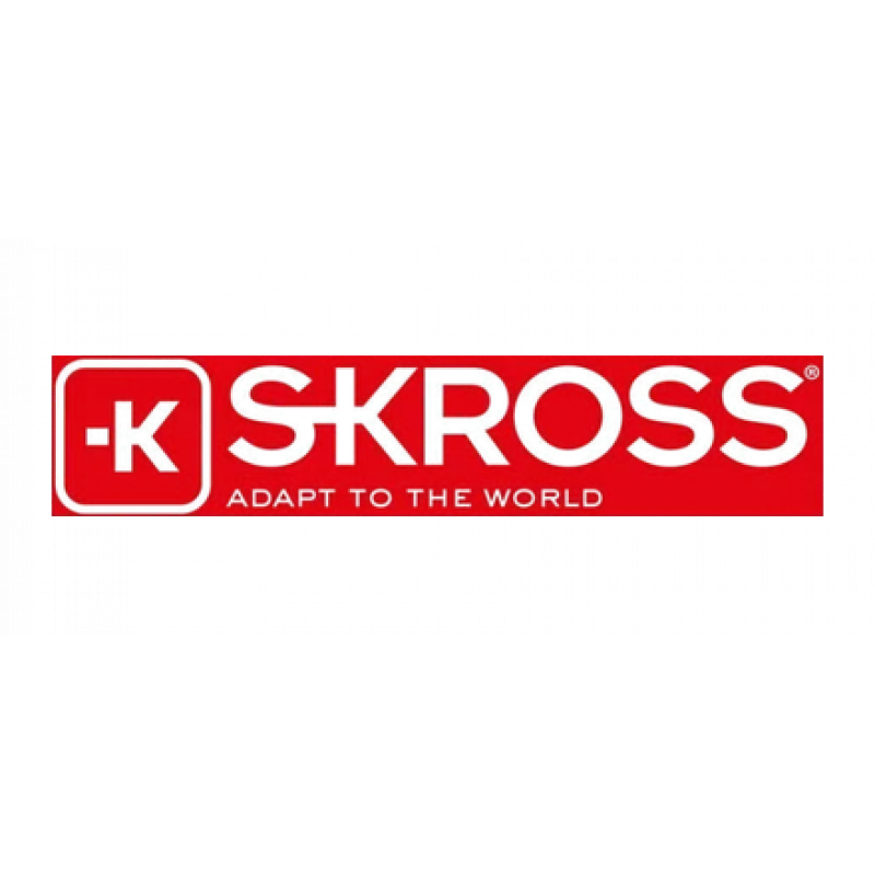 SKROSS 2x adattatore da Europa a USA (confezione da 2) – adattatore da viaggio Type-C/E/F a Type-A/B, bianco