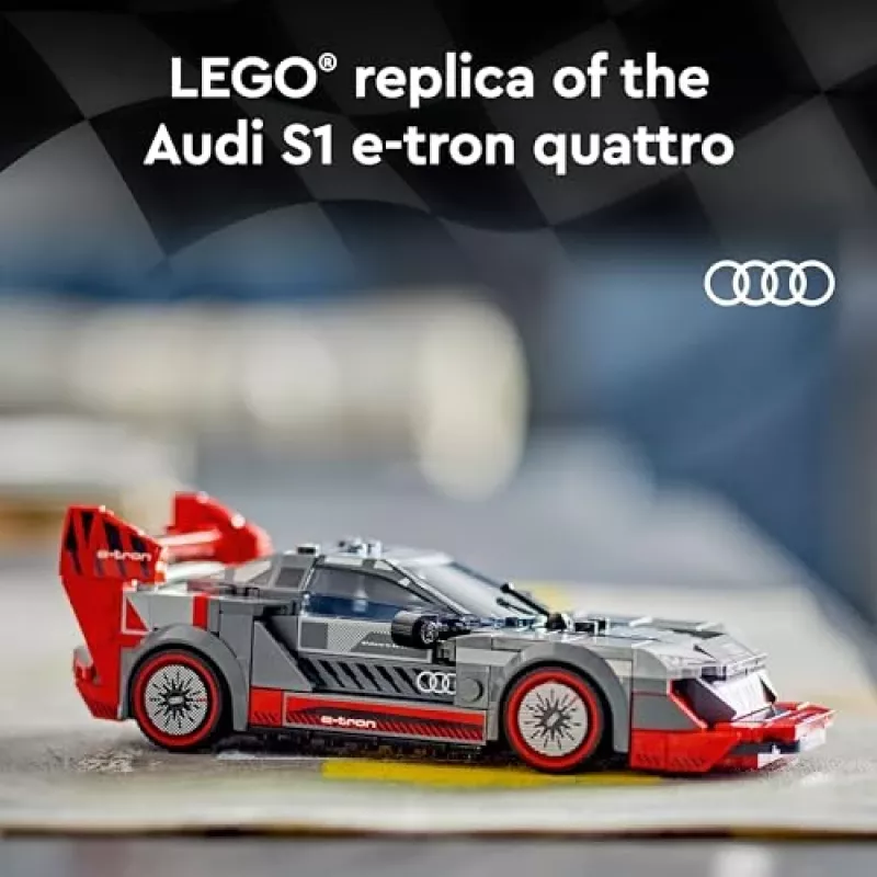 LEGO Speed Champions 76921 Audi S1 E-Tron Quattro set auto da corsa da costruire