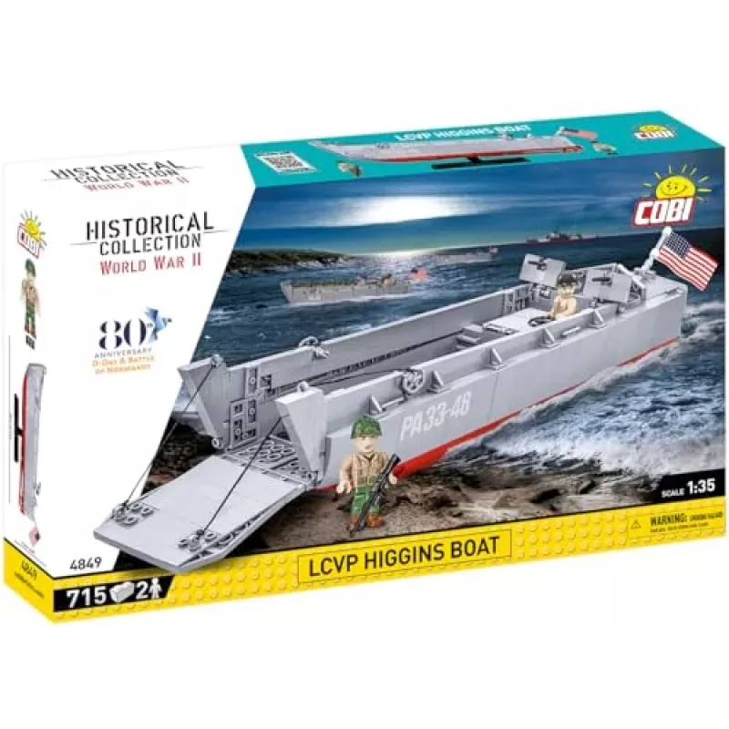 Set da costruzione Cobi LCVP Higgins Boat 715 pezzi età 8+