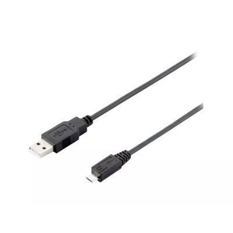 Equip cavo USB 2.0 Type-A a Micro-B, 1.0m, nero, 1 m, USB A, Micro-USB B, USB 2.0, maschio/maschio, nero
