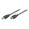 Wentronic Goobay prolunga USB 3.0 SuperSpeed, nero, 3 m – connettore maschio USB 3.0 (Type-A) > connettore femmina USB 3.0 (Type-A) (93999)