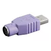Microconnect adattatore cavo USBA-M/PS2-F viola