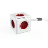 Allocacoc PowerCube Extended - 1,5m - grigio - rosso - 220 - 240V (PowerCube Extended 1,5M R)