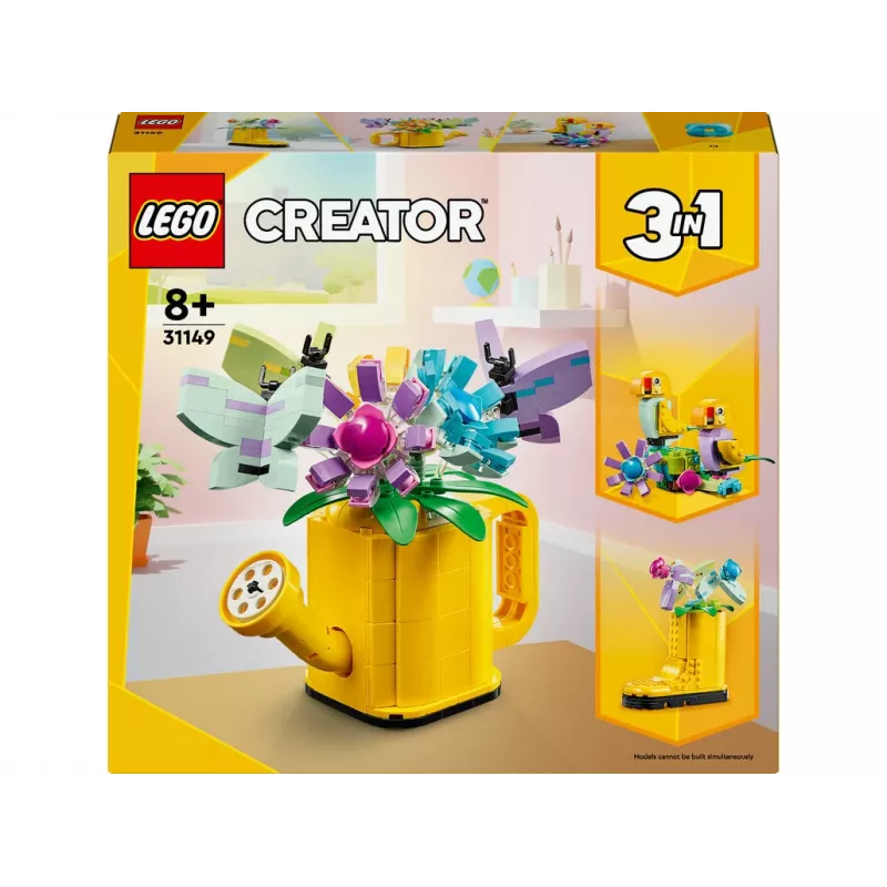 LEGO Creator fiore in annaffiatoio 31149 — modello di fiore da costruire, 420 pezzi, 120×150×130 mm