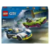 LEGO City Set 60415 Auto della polizia e muscle car inseguimento — 213 pezzi, 2 minifigure, età 6+