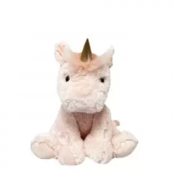 Peluche TULILO mascotte Lily unicorno 30 cm — peluche morbido, design seduto