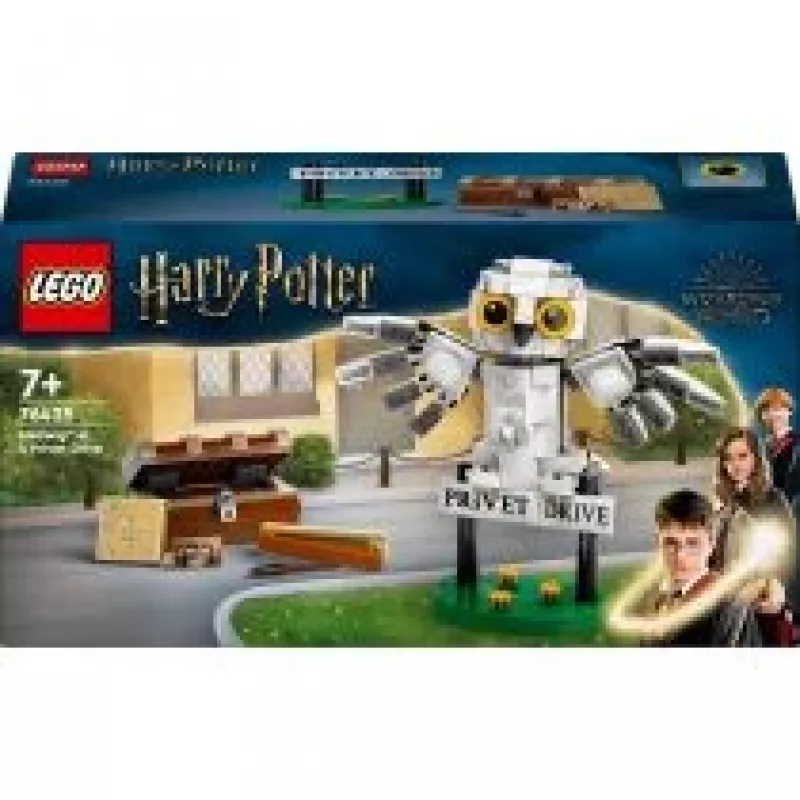 LEGO Harry Potter modello Hedwig da costruire al Ligusterweg 76425 — 337 pezzi, altezza 100 mm, età consigliata dai 7 anni