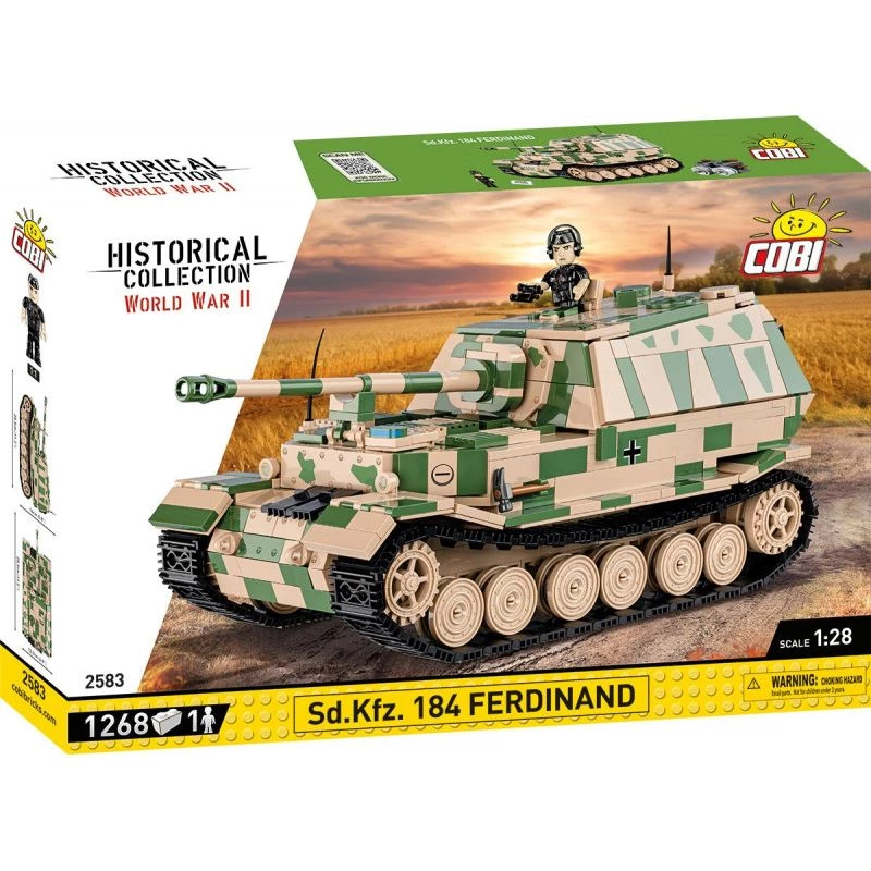 Cobi Historical Collection WWII SD. veicolo. carro armato Ferdinand, multicolore