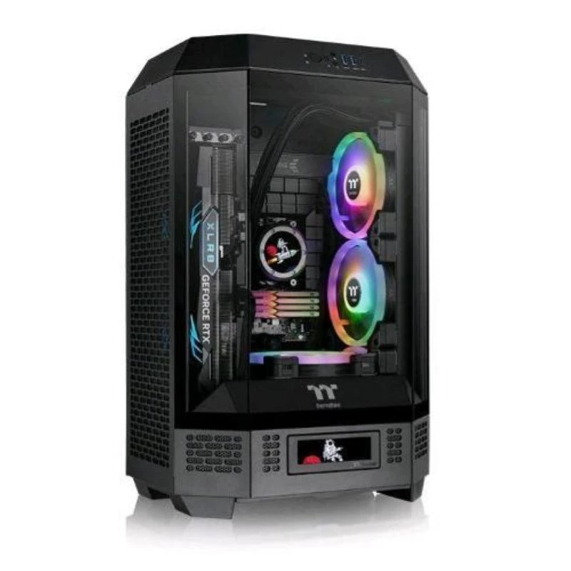 Thermaltake The Tower 300 Black Micro Tower Tempered Glass Case PC Gaming