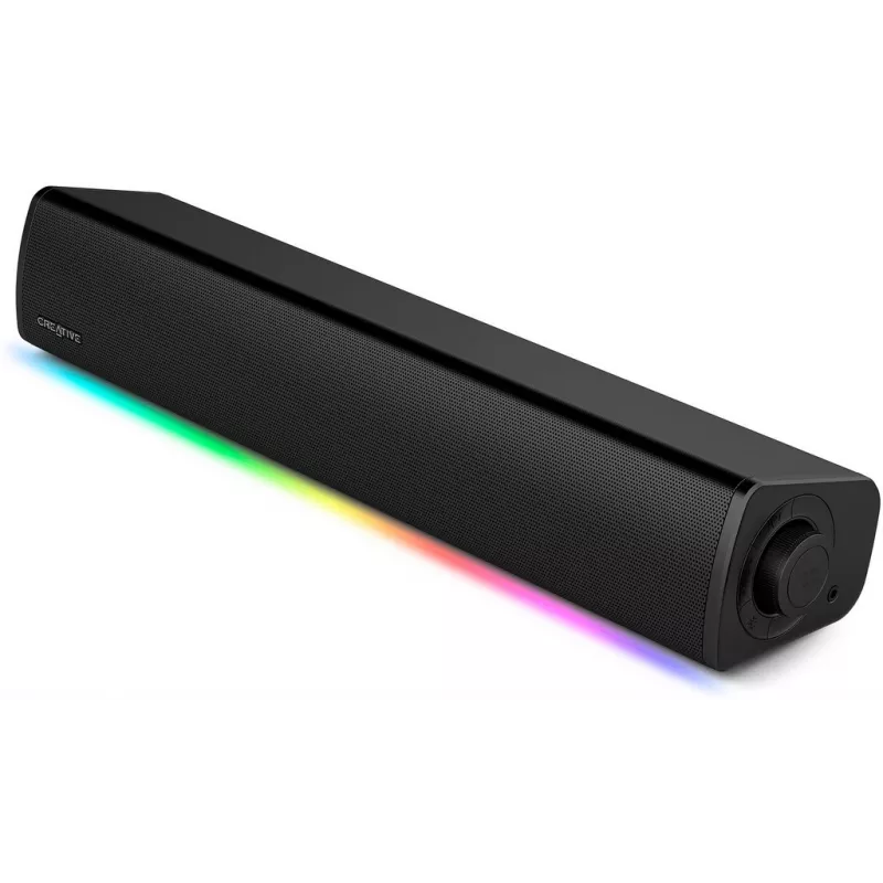 Sound Blaster GS3 soundbar gaming compatta con RGB e tecnologia SuperWide, alimentata via USB, Bluetooth 5.4, uscita cuffie per PC e Mac