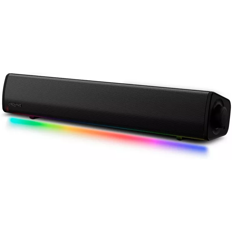 Sound Blaster GS3 soundbar gaming compatta con RGB e tecnologia SuperWide, alimentata via USB, Bluetooth 5.4, uscita cuffie per PC e Mac