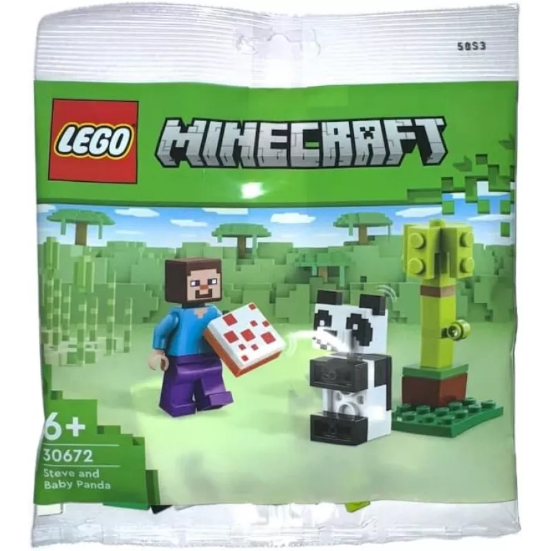 LEGO Minecraft Steve e Baby-Panda 30672 Polybag