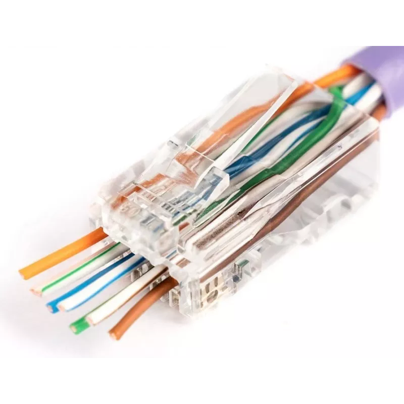 Connettore per cavo RJ45 Digitus X-ML-6U-EZ connettore trasparente 100 pezzi