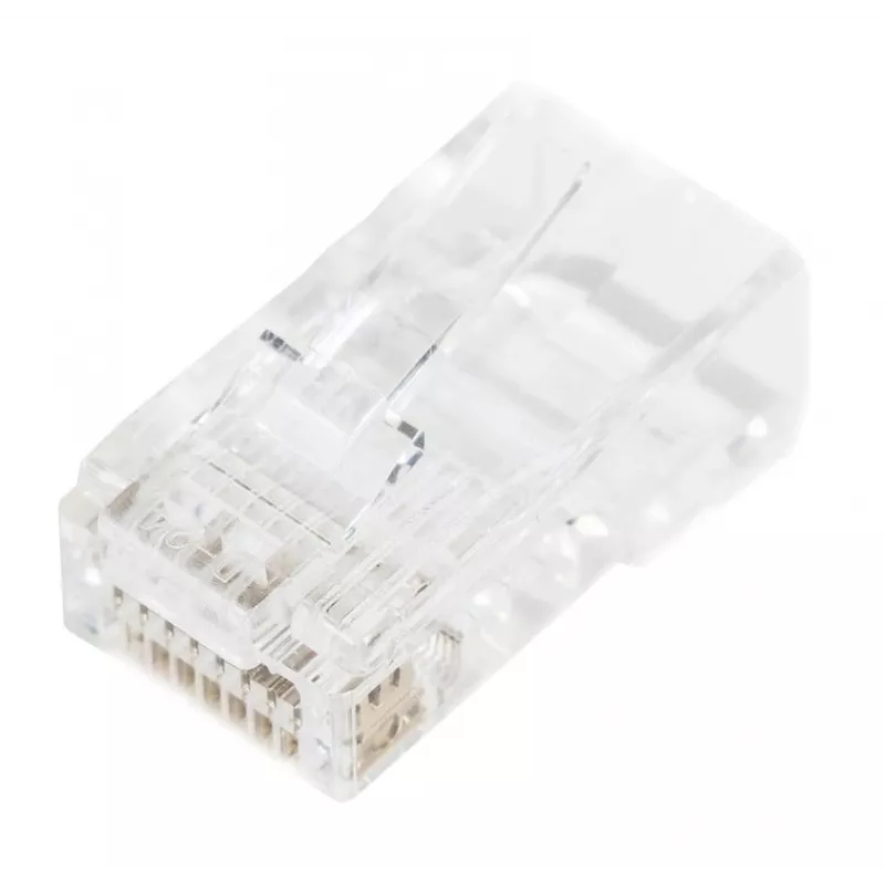 DIGITUS connettore modulare RJ45 (8P8C) pass-through, CAT 5e, non schermato, AWG 26-24, 100 pezzi (X-ML-5U-EZ)