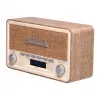 Denver DAB-18LW radio retrò DAB+/FM, Bluetooth, effetto legno chiaro