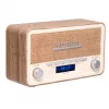 Denver DAB-18LW radio retrò DAB+/FM, Bluetooth, effetto legno chiaro