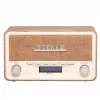 Denver DAB-18LW radio retrò DAB+/FM, Bluetooth, effetto legno chiaro