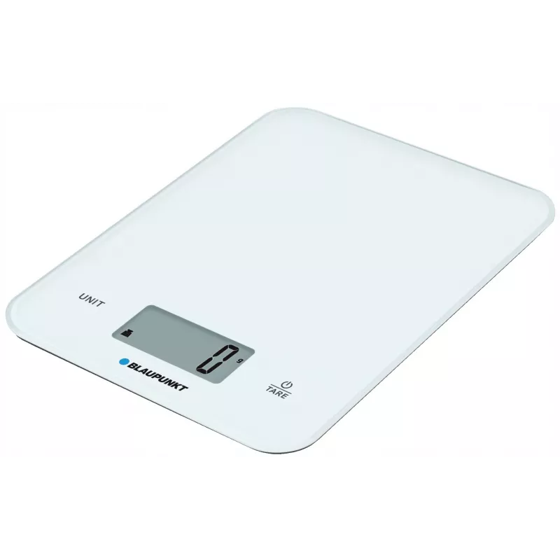 Bilancia da cucina BLAUPUNKT FKS401 — bianca, max. 10 kg, precisione 1 g, comandi touch