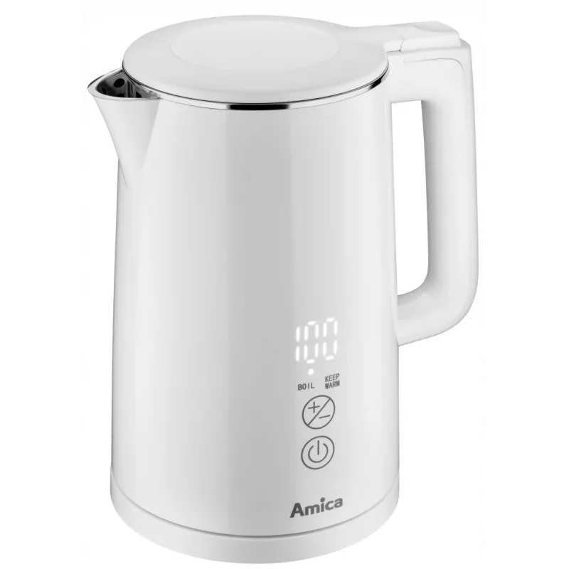 Bollitore elettrico AMICA 1,5 L 2200 W argento