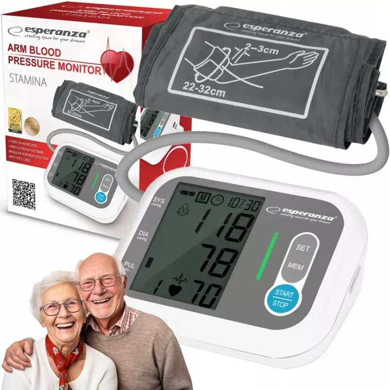 Misuratore di pressione sanguigna Esperanza ECB005 misurazione automatica con display LCD