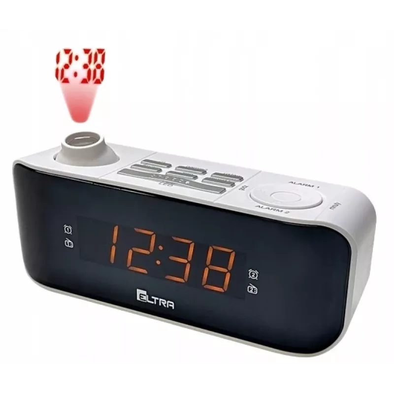 Radiosveglia Eltra Clockradio Kasia (Kate) con proiettore, nera