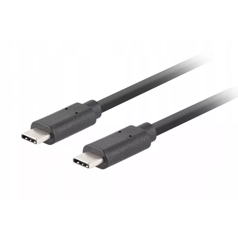 Cavo USB-C a C LANBERG CA-CMCM-32CU-0018-BK USB 3.2 Gen 2, 1,8 m, nero, 100 W PD, video 4K