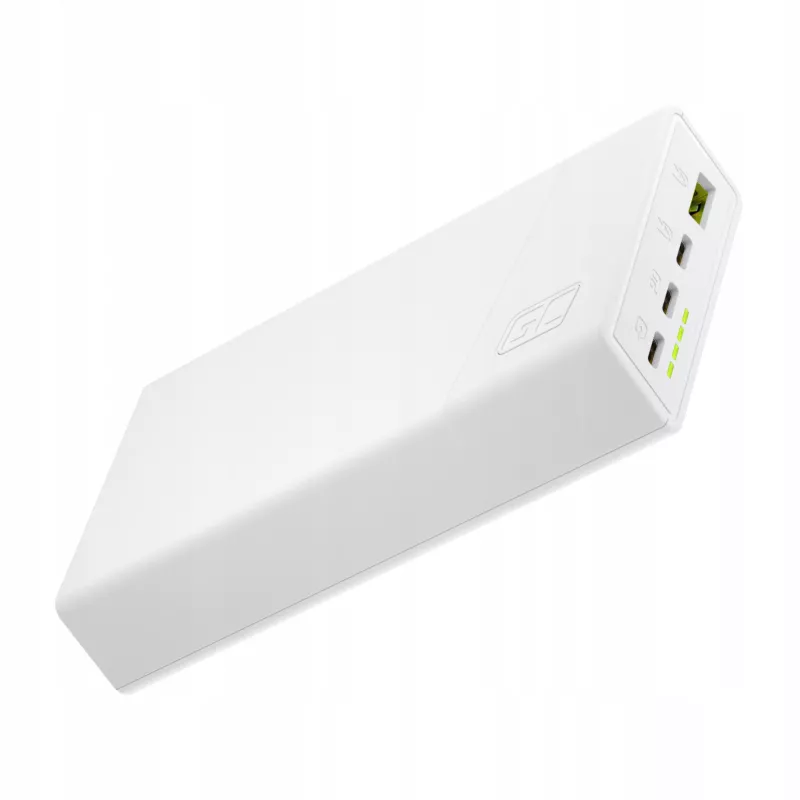 Green Cell power bank 20000mAh 22,5W bianco PowerPlay20s 3x USB-C PD QC 3.0