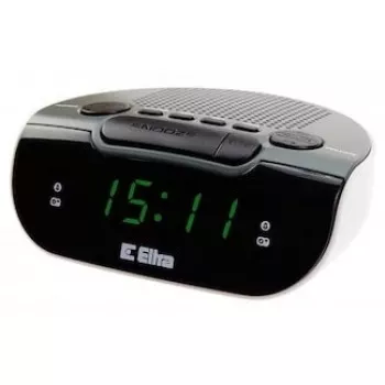 Radio con sveglia LED, Eltra, 127x53x98 mm, grigio/bianco