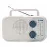 Radio Eltra DANA bianca – radio analogica portatile, design compatto da tavolo