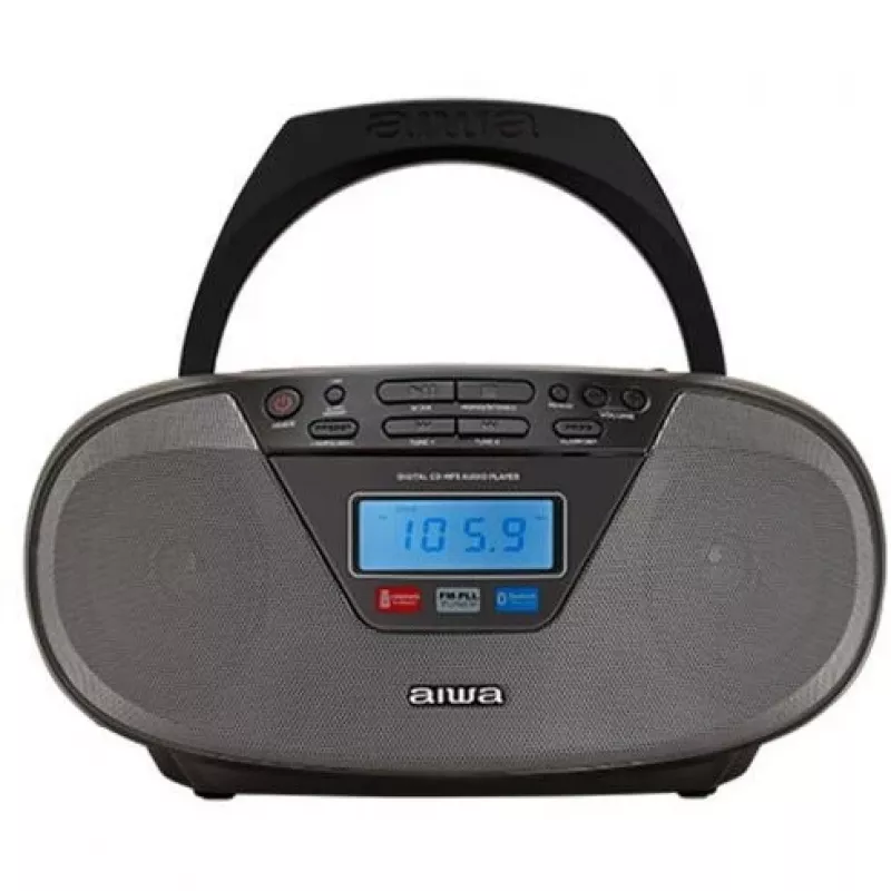 Microsistema audio Aiwa BBTU-400BK, lettore CD/MP3/FM-PLL/BT (nero)