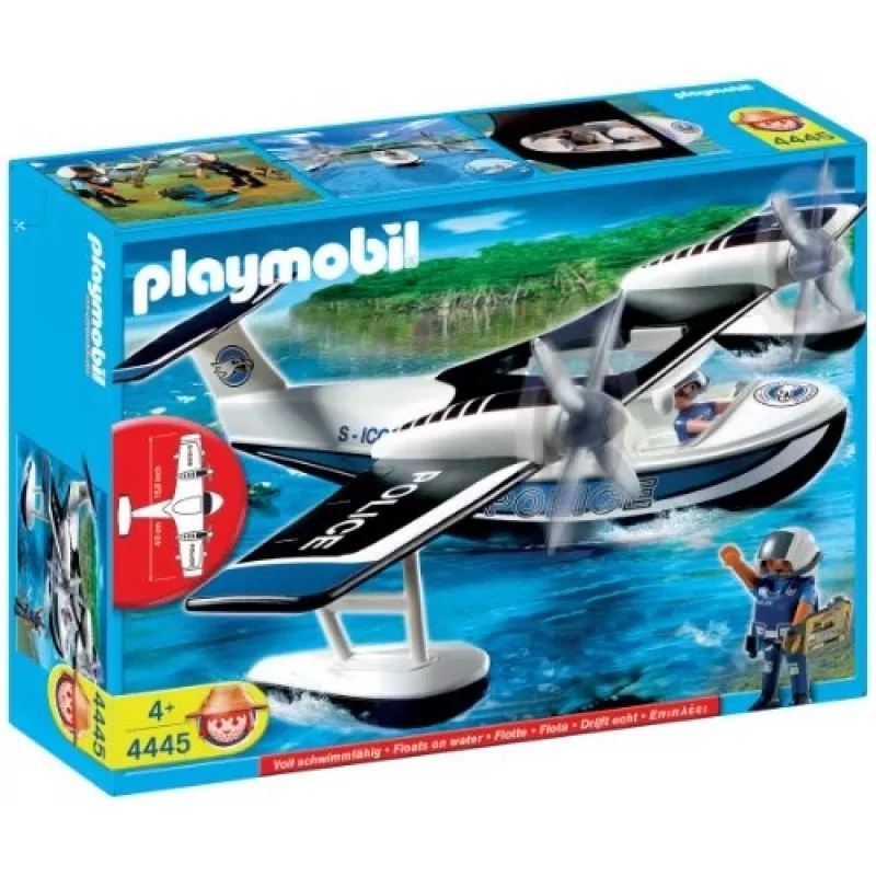 Set di personaggi City Action 4445 idrovolante della polizia