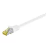 Cavo patch Wentronic Goobay Cat.7 raw, S/FTP (PiMF), bianco, 0,25 m - LSZH senza alogeni, rame, connettore RJ45 (91089)