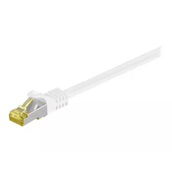 Cavo patch Wentronic Goobay Cat.7 raw, S/FTP (PiMF), bianco, 0,25 m - LSZH senza alogeni, rame, connettore RJ45 (91089)