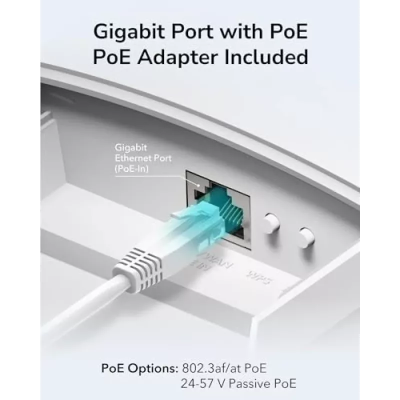 Access Point Cudy AP1300 Outdoor — Dualband 2,4/5 GHz, 300/867 Mbit/s, IP65, PoE, 2 antenne esterne RP‑SMA