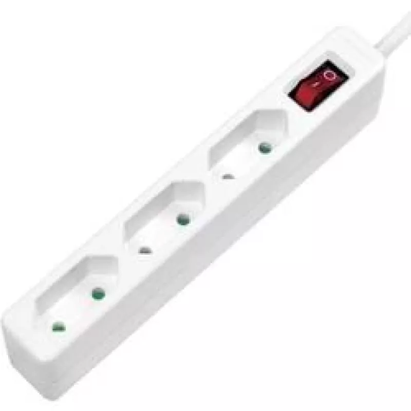Prolunga elettrica LogiLink LPS230 1,5 m 3 prese AC per interni bianco