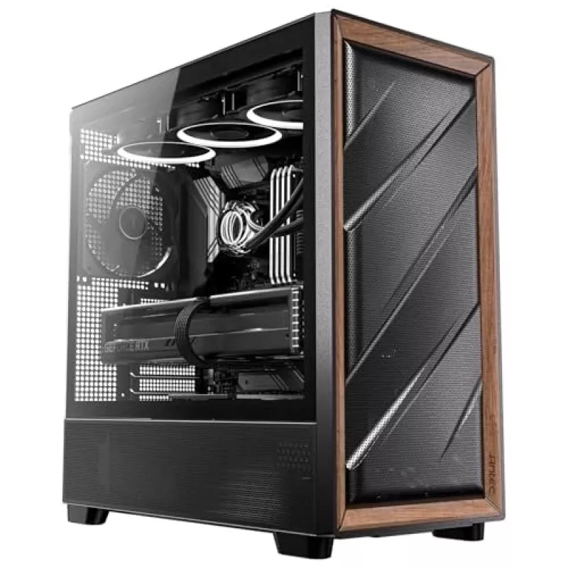 Antec 0-761345-10133-2 case per computer Midi Tower nero legno