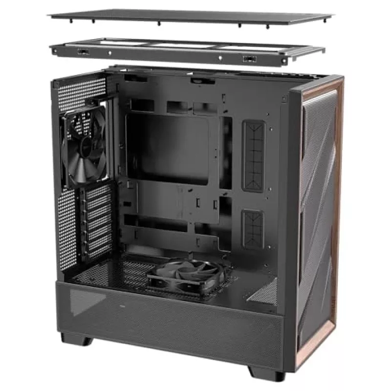 Antec 0-761345-10133-2 case per computer Midi Tower nero legno