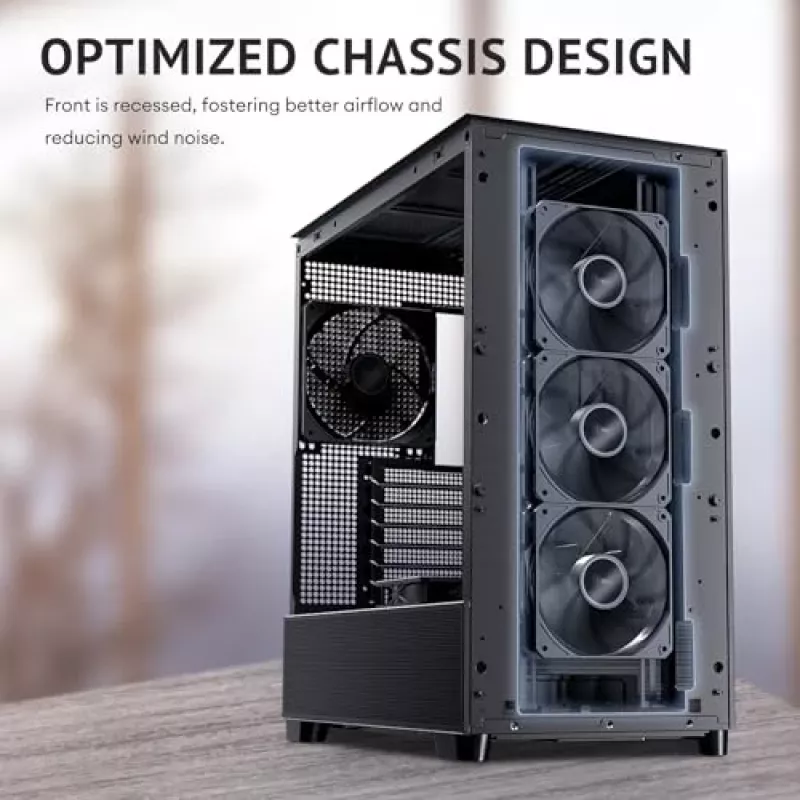 Antec 0-761345-10133-2 case per computer Midi Tower nero legno
