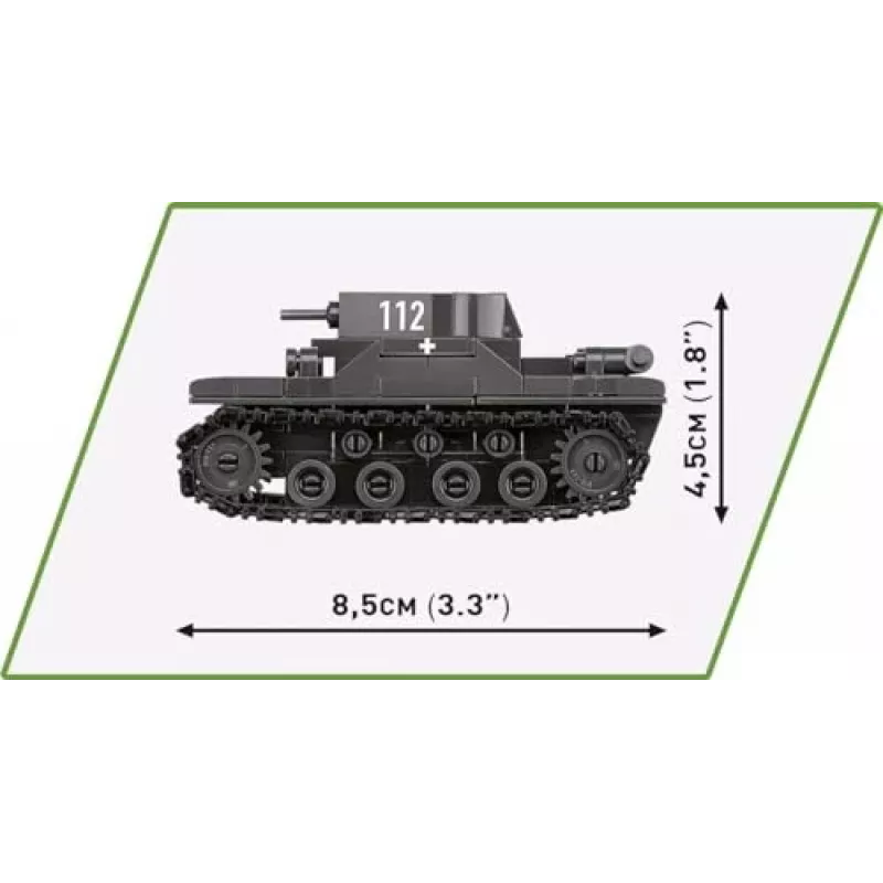 Set da costruzione COBI Renault R35 Valentine IX Panzer I 595 pezzi