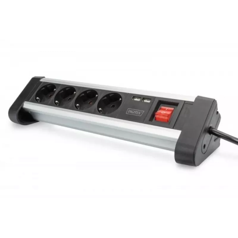 Ciabatta Digitus DA-70614 con 2 porte USB