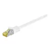 Cavo patch Wentronic Goobay Cat.7 raw, S/FTP (PiMF), bianco, 0,5 m - LSZH senza alogeni, rame, connettore RJ45 (91090)