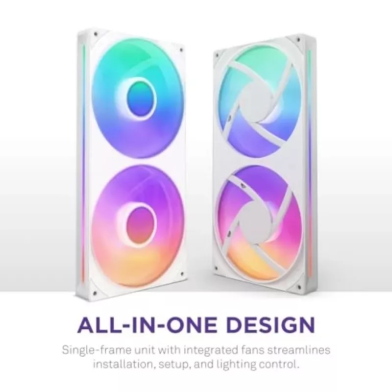 Ventola NZXT RF-U28HF-W1 140mm 2000 U/min 98.61 CFM bianco