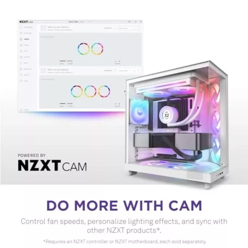 Ventola NZXT RF-U28HF-W1 140mm 2000 U/min 98.61 CFM bianco