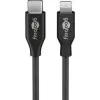 Goobay cavo di ricarica e sincronizzazione USB-C™, 1 m, nero - cavo MFi per Apple iPhone/iPad nero (39445)