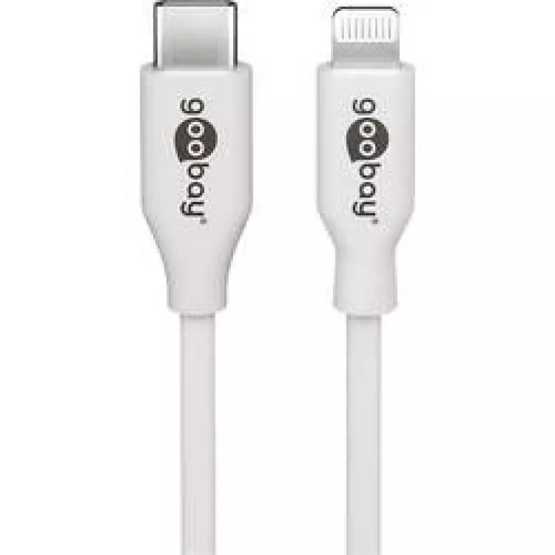 Goobay | Cavo di ricarica e sincronizzazione Lightning - USB-C | da USB-C a Lightning Apple Lightning maschio (8 pin) | USB-C maschio