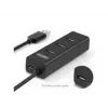 UNITEK Y-3089 hub interfaccia USB 3.2 Gen 1 (3.1 Gen 1) Type-A 5000 Mbit/s nero