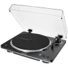 AT-LP70XBTBS, Giradischi nero/argento, preamplificatore phono integrato, Bluetooth, completamente automatico, a cinghia